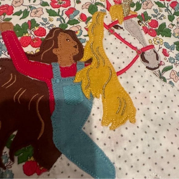 Mini boden floral horse dress - Picture 3 of 6